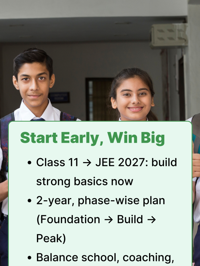 JEE 2027 from Class 11: 2-Year Study Plan, Tips, and Timeline