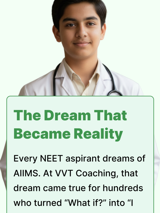 Journey to AIIMS 2025: VVT Coaching’s Proven Success Formula